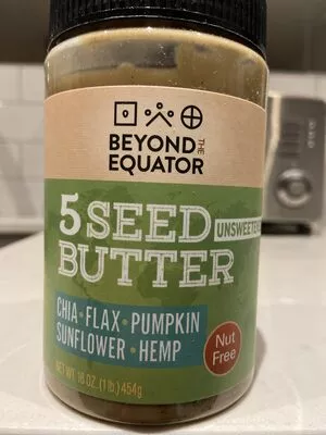 5 SEED BUTTER UNSWEETENED BEYOND THE EQUATOR 16oz, code 0850001653039