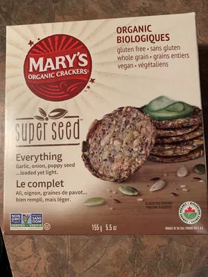 Organic crackers Mary’s organic crackers 155g, code 0853665005091