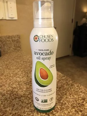 100% pure avocado oil spray Chosen Foods 4.7oz, code 0853807005033