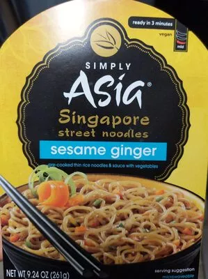 Simply asia, singapore street noodles, sesame ginger Simply Asia , code 0854285010342