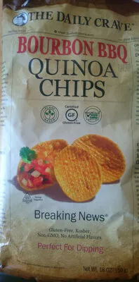 Bourbon bbq flavored quinoa chips, bourbon bbq the daily crave 510 g, code 0858641003924