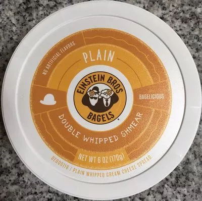 Plain Cream Cheese Einstein Bros Bagels,  Darn Good Net Wt 6 oz (170g), code 0875343000013