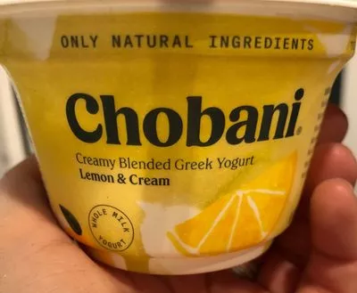 Lemon & cream creamy blended greek yogurt, lemon & cream Chobani 6 OZ (170g), code 0894700010090