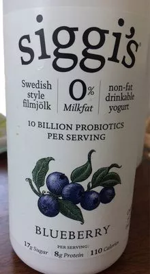 Blueberry non-fat drinkable yogurt, blueberry Siggi's , code 0898248001404