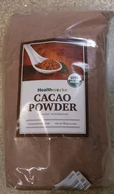 Organic cacao powder Healthworks 2.27 kg, code 14122460