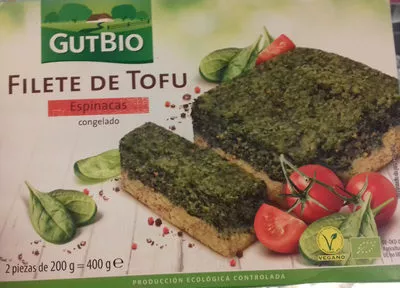 Filete de Tofu Espinacas congelado GutBio 400 g (2 x 200 g), code 2000000082213