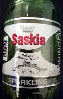 natural mineral water - sparkling Saskia 1.5l, code 20030995