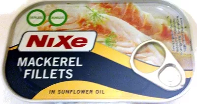 Mackerel fillets in sunflower oil NiXe 125g, code 20046439