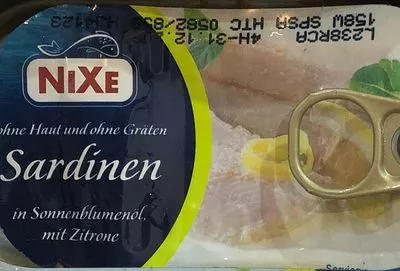 Nixe Boneless Skinless Sardins In Lemon Lidl 125g, code 20106300