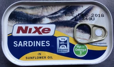 Sardines in sunflower oil Nixe 120g, code 20322137