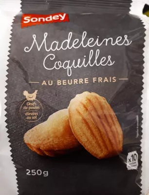 Madeleines Coquilles Sondey 250 g (10 unités de 25 g), code 20842239
