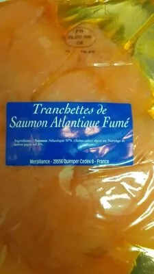 Tranchettes de saumons atlantique fumé  , code 2160214170307