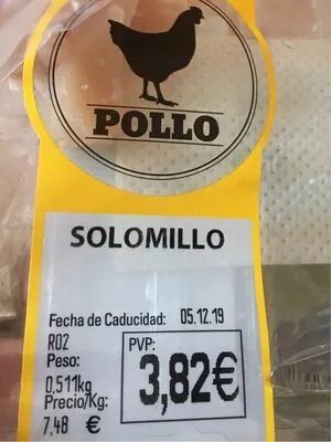 Solomillo pollo mercadona 0.511 kg, code 2302786003823