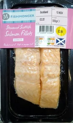 Steamed Scottish Salmon Fillets Morrisons 180g, code 2329958203997
