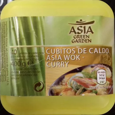 Cubitos de caldo asia wok curry Asia Green Garden 400 g (40 x 10 g), code 24049719