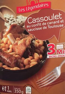 Cassoulet au Confit de Canard  et Saucisse de Toulouse Les Légendaires, Aldi 350 g, code 26078939