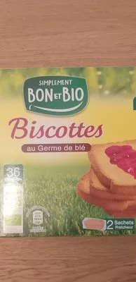 Biscottes Bon Et Bio, Aldi 300 g (36 biscottes en deux sachets), code 26097114