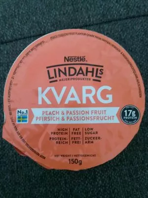 Lindahls Kvarg Peach & Passion Fruit Nestlé , code 3023290020869