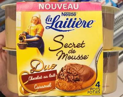 La Laitière Secret de Mousse Duo Chocolat au Lait Caramel La Laitière, Nestlé 4 * 59 g, code 3023290112960