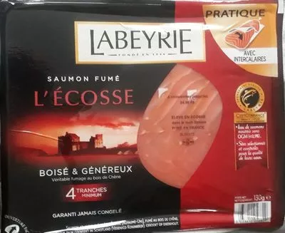 LABEYRIE Saumon fumé l'écosse Labeyrie 130 g, code 3033610056829