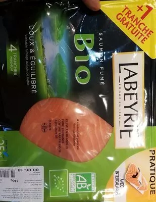 saumon fumé bio Labeyrie 140 g, code 3033610062738
