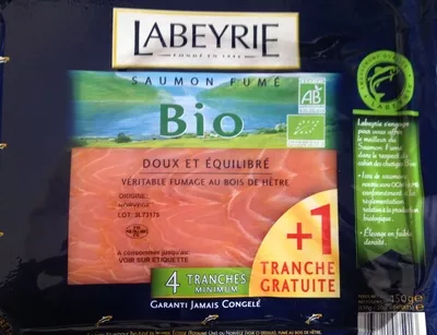 Saumon fumé - Bio Labeyrie 150 g, code 3033610065913