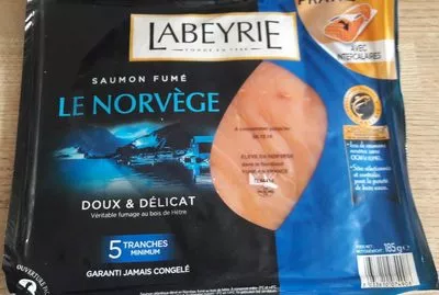 Saumon fumé Le Norvège Labeyrie 185 g, code 3033610074908