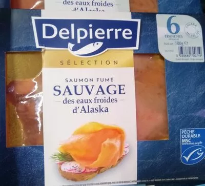 Saumon fumé sauvage d'Alaska Delpierre , code 3038680700719