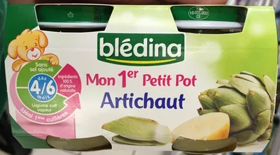 Mon 1er Petit Pot Artichaut Blédina 2 * 130 g (260 g), code 3041090012143