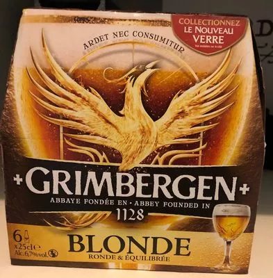 Blonde Grimbergen 6 bouteilles de 25 cl ℮, code 3080216050621