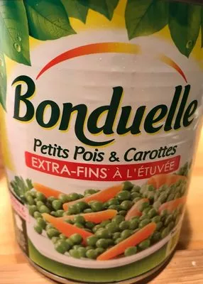 Petits Pois & Carottes Extra-Fins à l'étuvée Bonduelle 800 g / 530 g égoutté, code 3083681050844