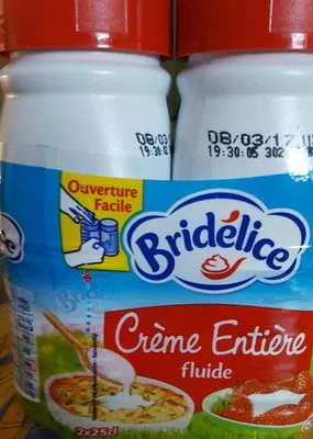 BRIDELICE : Crème entière fluide UHT Bridélice 50 cl (2x25cl), code 3155250367834