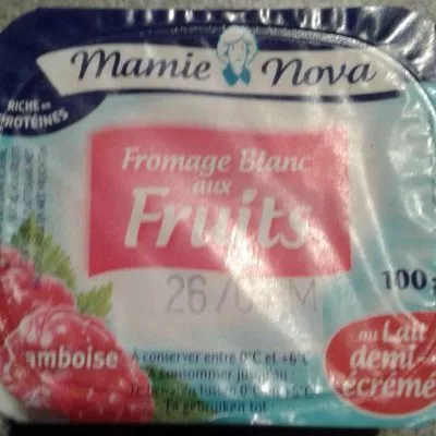 Fromage blanc aux fruits mamie nova 400 g en 4 pots, code 3177630001473