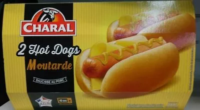 2 Hot Dogs saveur moutarde Charal 240 g (2 * 120 g), code 3181232138833
