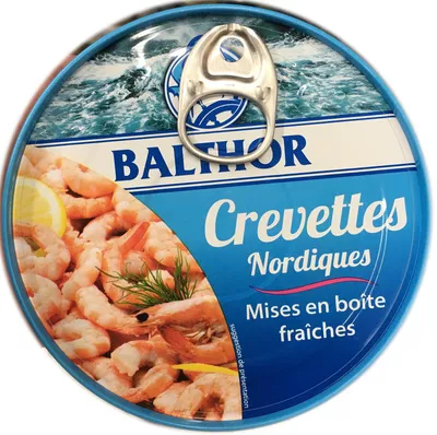 Crevettes Nordiques Balthor 150 g (75 g égoutté), code 3200073110003