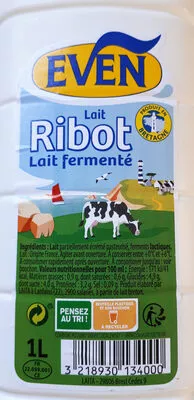 EVEN - Lait Ribot - Lait fermenté Even 1 l, code 3218930134000