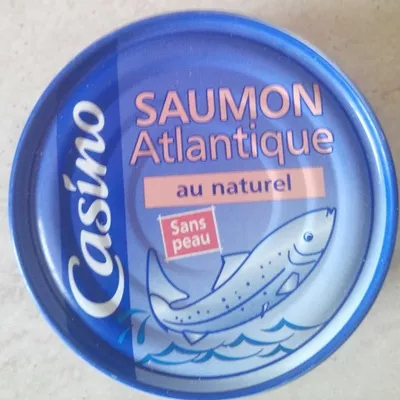 Saumon Atlantique au naturel sans peau Casino 160 g, code 3222472949596