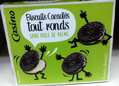 Biscuits cacaotés tout ronds Casino 176 g, code 3222475733673
