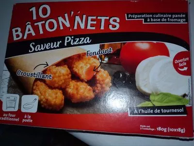 Bâtonnets Saveur Pizza Sans marque 180 g (10 * 18 g), code 3228023160090