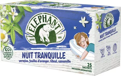 Elephant Infusion Nuit Tranquille 25 Sachets Elephant, Unilever 38 g, code 3228881084569