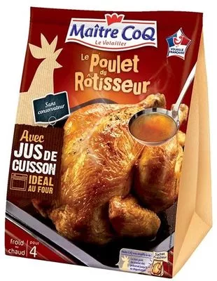 Le poulet du rôtisseur avec jus de cuisson Maître Coq 1000 g, code 3230890438028