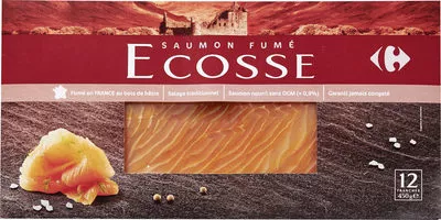 Saumon fumé ecosse Carrefour 450 g, code 3245412824968