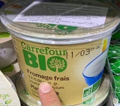 Fromage frais 3,2% MG Carrefour bio, Carrefour 500 g, code 3245413442420