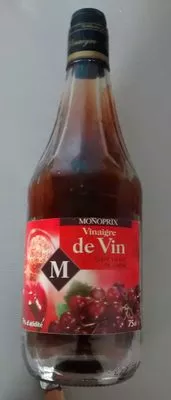 Vinaigre de Vin Élevé en Fût de Chêne Monoprix 75 cl, code 3248650042903