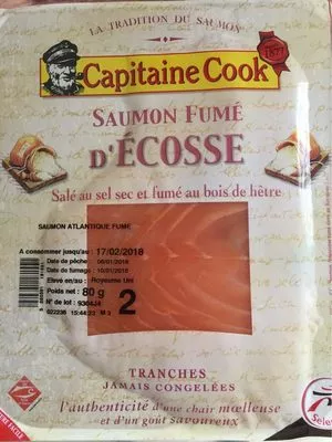 Saumon Atlantique fumé élevé au royaume uni ECOSSE Intermarché 80 g, code 3250391181551