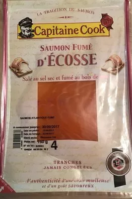 Saumon Fumé D'ecosse x 4 Tranches Capitaine cook 150 g, code 3250391215638