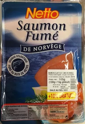 Saumon Fumé de Norvège (+10% gratuit) Netto 165 g, code 3250391820184