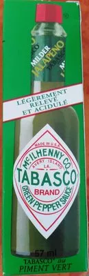 Tabasco au Piment Vert Tabasco, Mc. Ilhenny Co., Unilever France, Unilever 57 ml, code 3250541476179