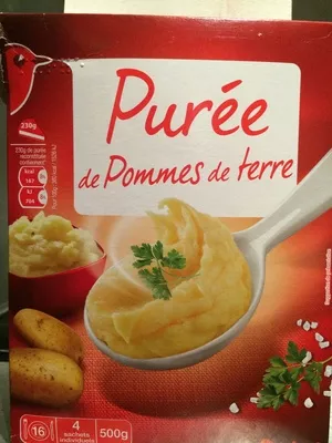 Purée de Pommes de terre Auchan 500 g (4 * 125 g e), code 3254560046429