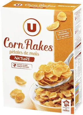 Corn flakes U 375 g, code 3256220440257